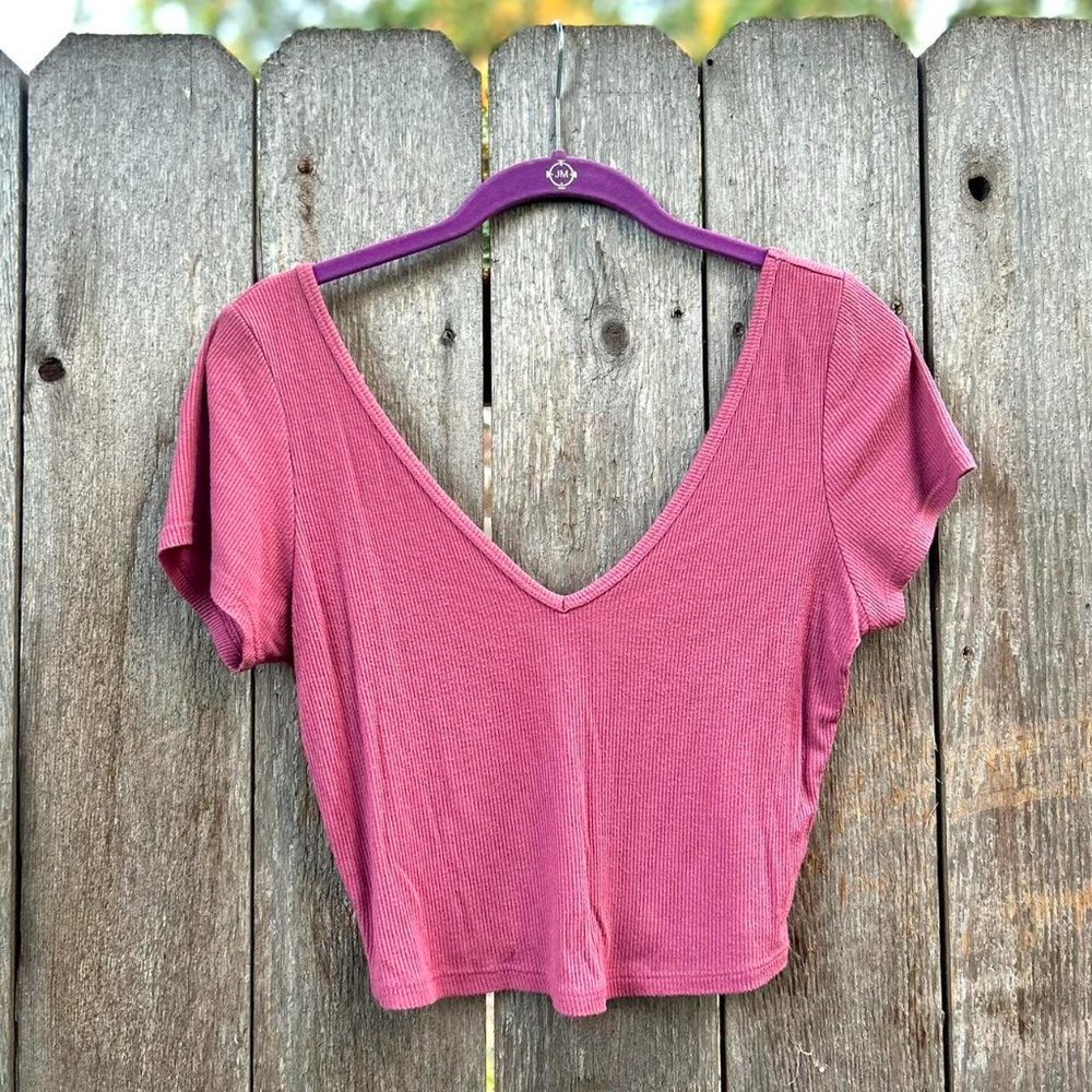 Women's Pink Crop-top